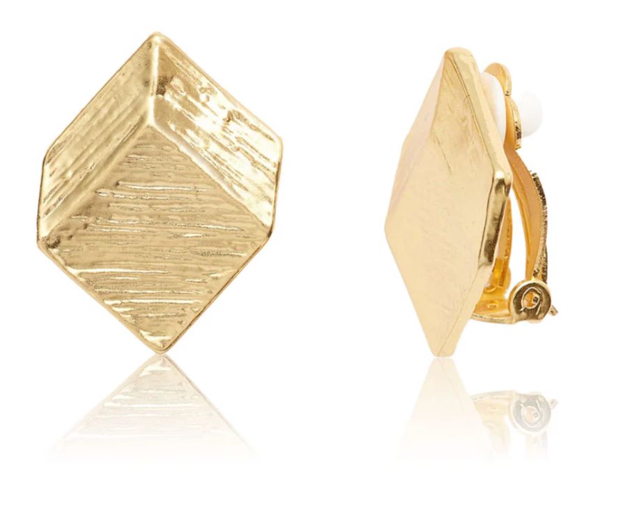 3d Earrings gold