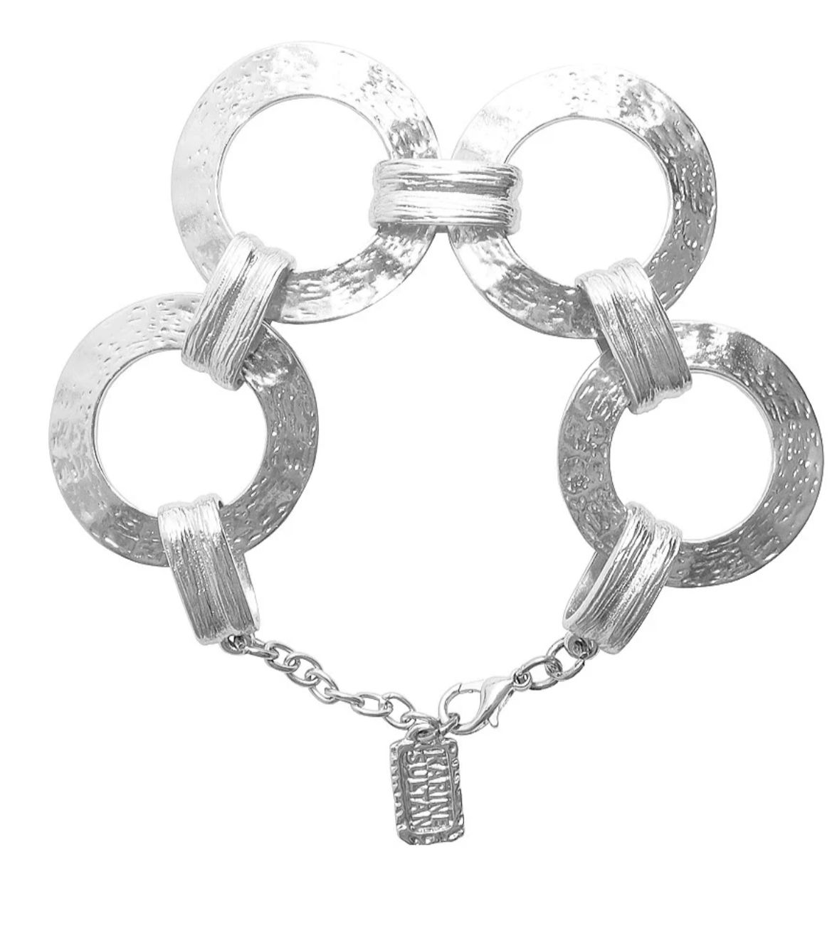 Large link bracelet silver