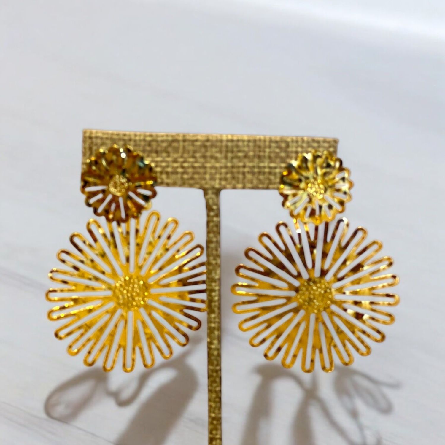 Golden Daisy Earrings
