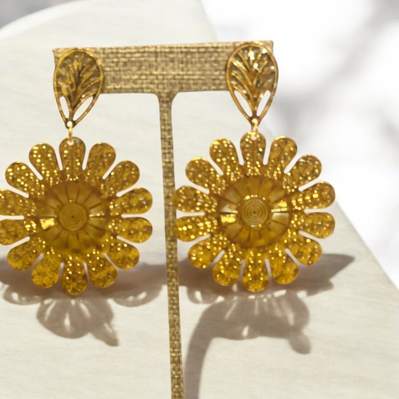 Sunflower earrings