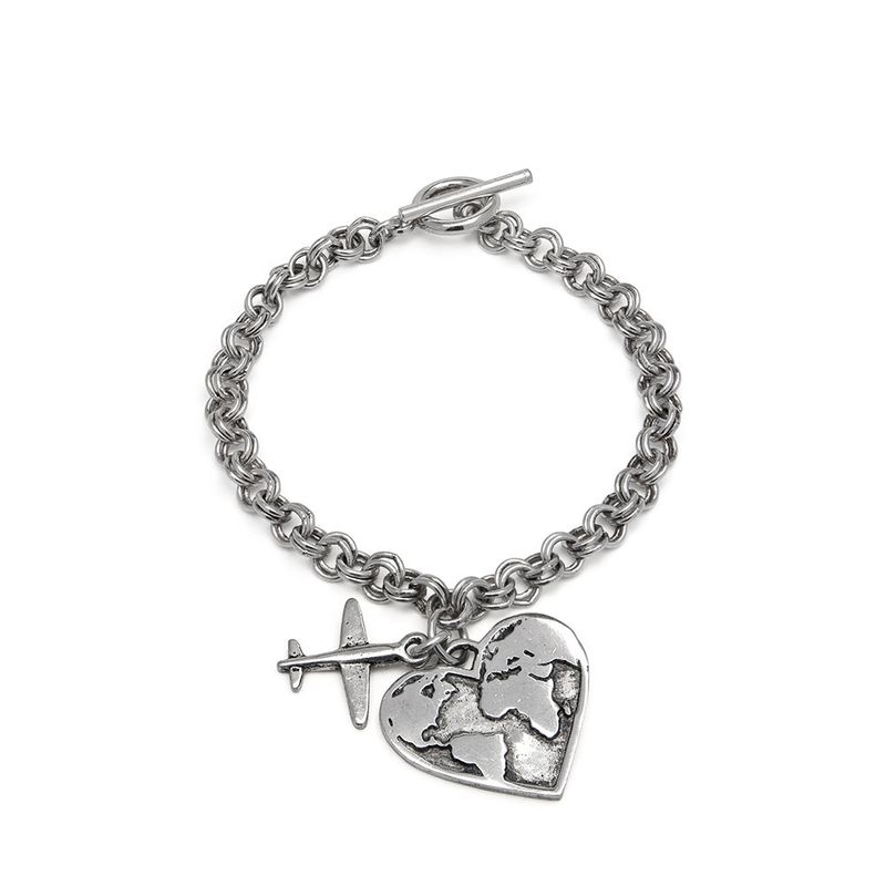 lo09029BRACCIALE CATENA T-BAR TRAVEL