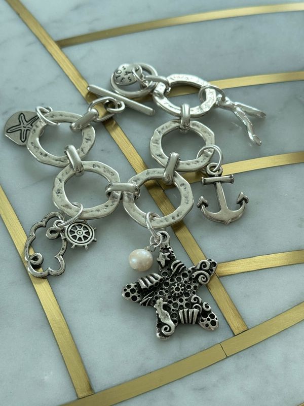 SILVER STARFISH BRACELET