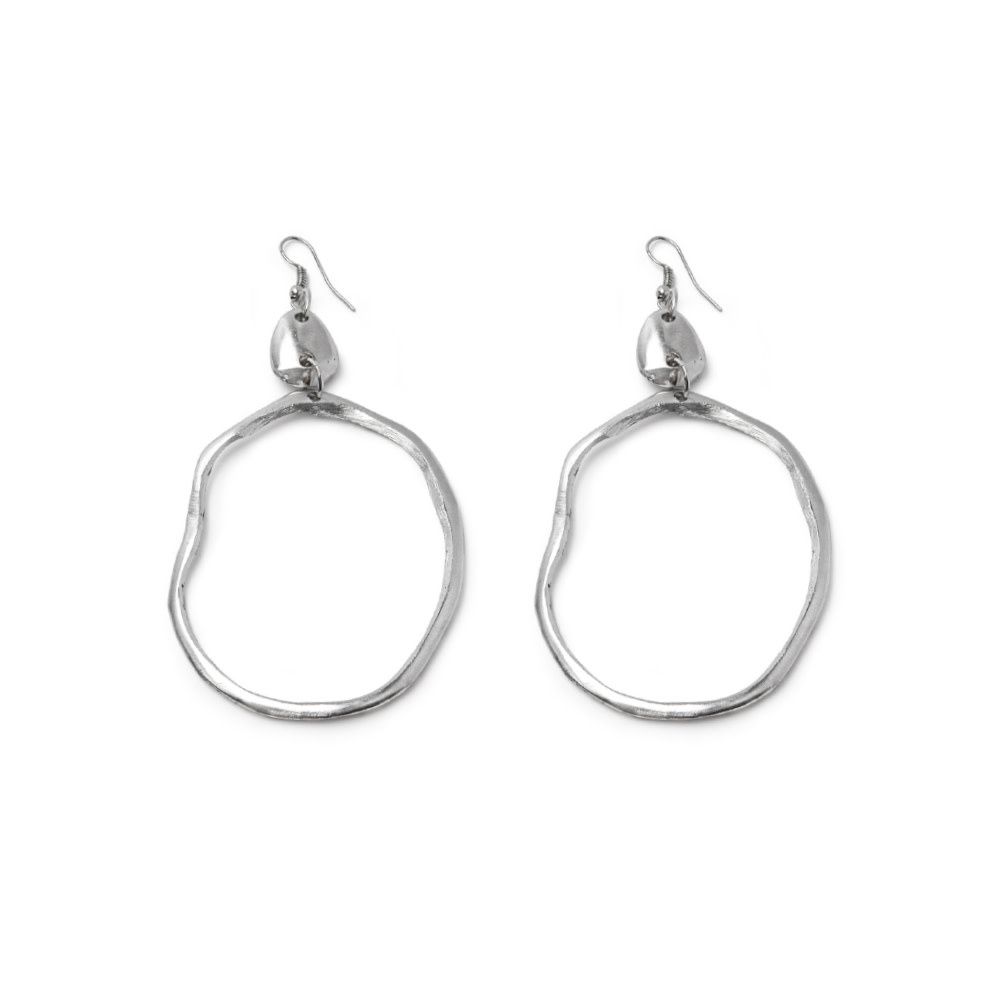 AL17397BOUCLES 2 OVALE IRRÉGULIERS