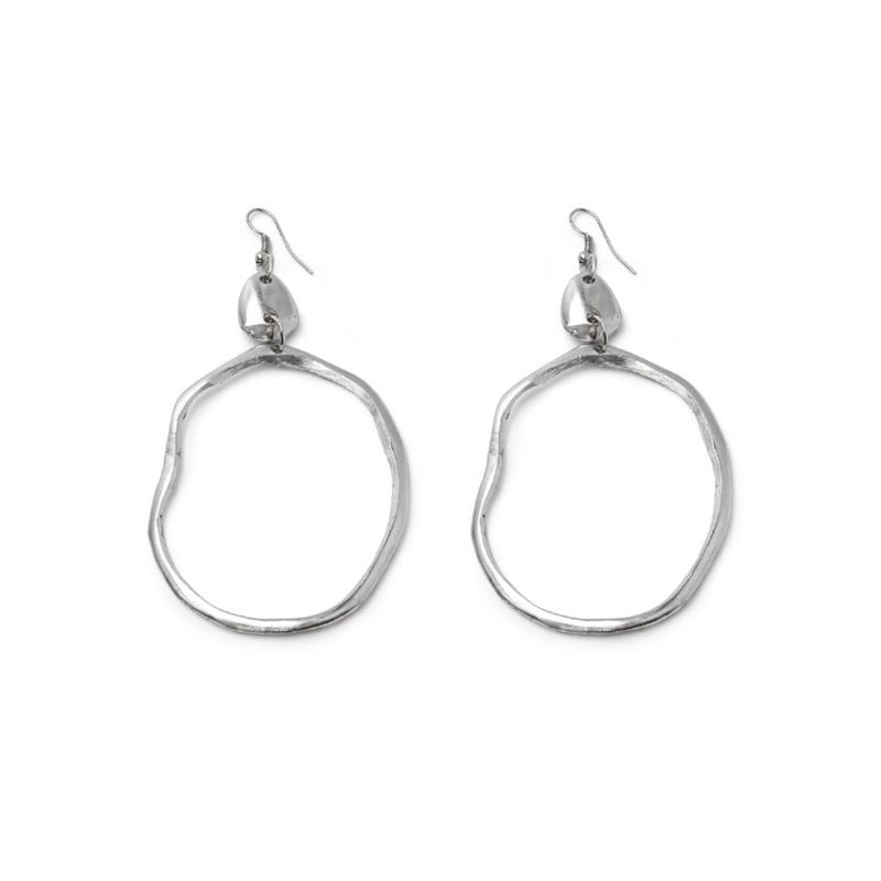 AL17397BOUCLES 2 OVALE IRRÉGULIERS