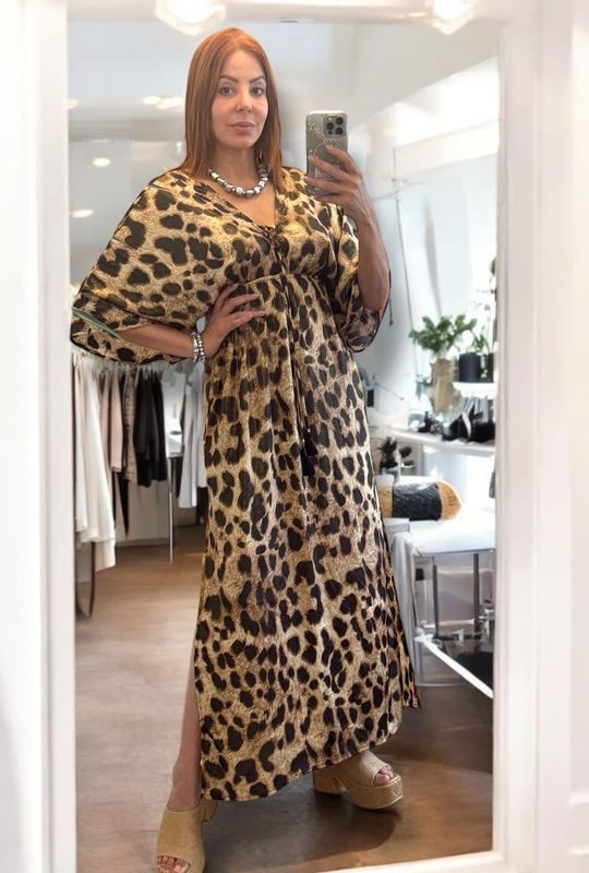 leopard luxe maxi dress