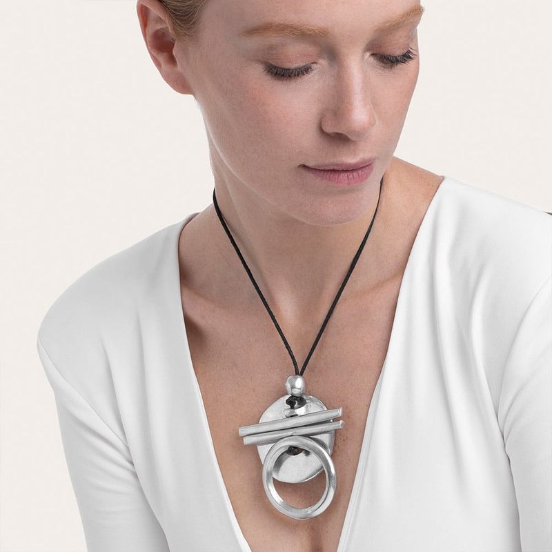 AL04268PENDENTIF 2 RONDE E 2 BARRETTE