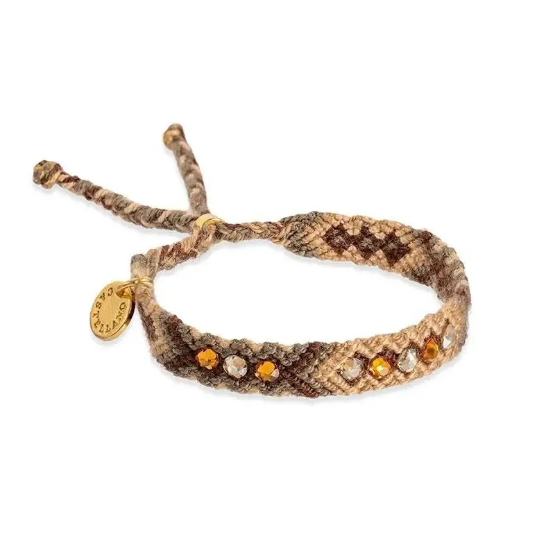 WAYUU SKINNY BRACELET - CAFE