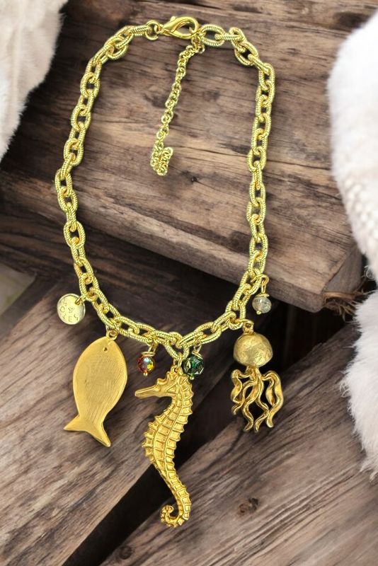 Sea Charms Necklace by 4 Soles Sea Charms Necklace by 4 Soles