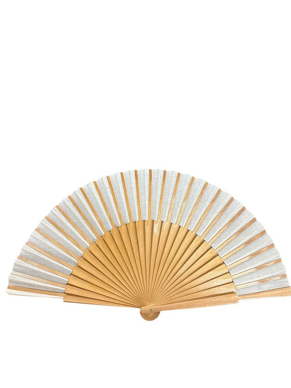 Beige 10” hand fan