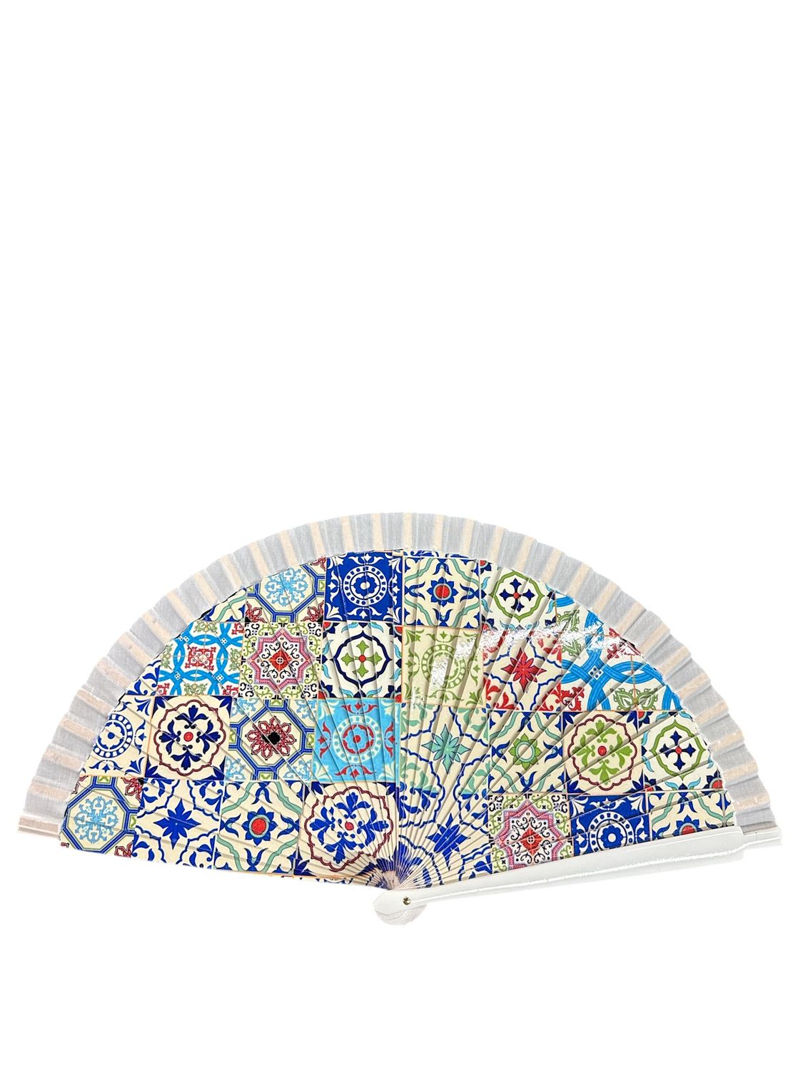 Mosaic hand fan