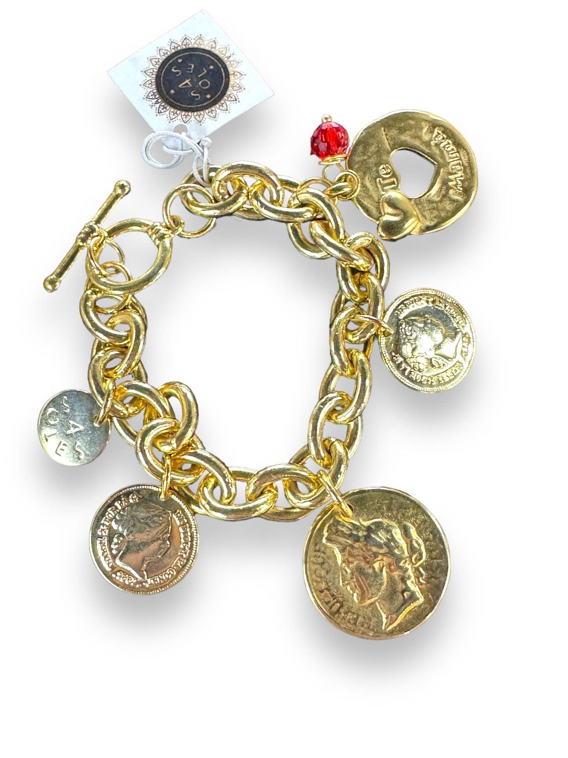 te amo mama Coins 4 Soles Bracelet