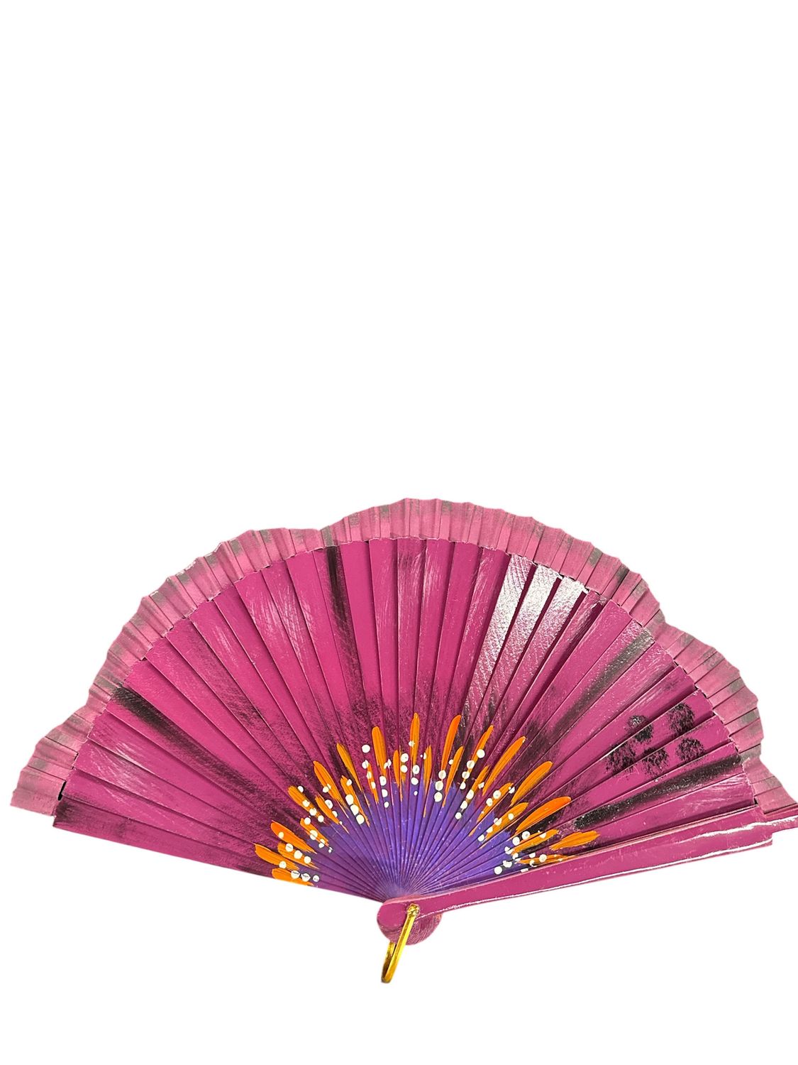 Flower hand fan