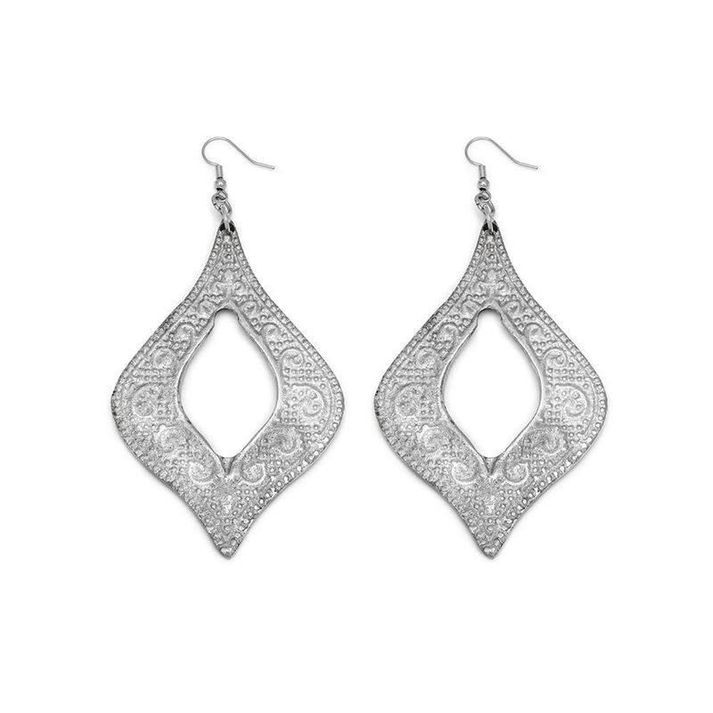 AL17409BOUCLES LOSANGES PRINT A TROU