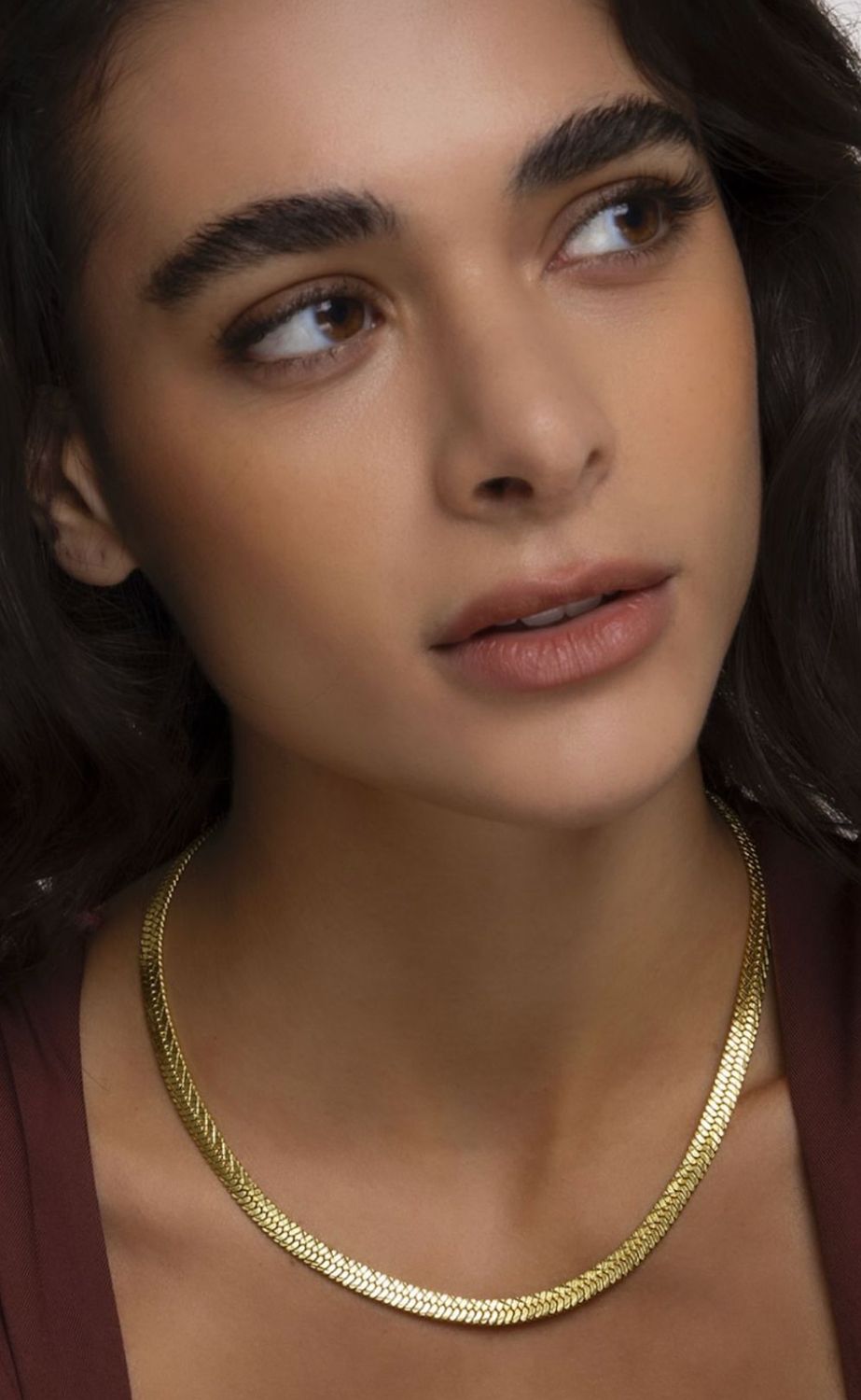 dd04049COLLANA VINTAGE SERPENTE GRANDE