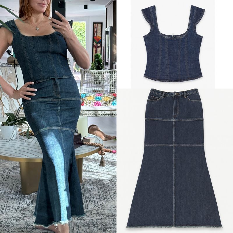 Denim Flare Set high quality