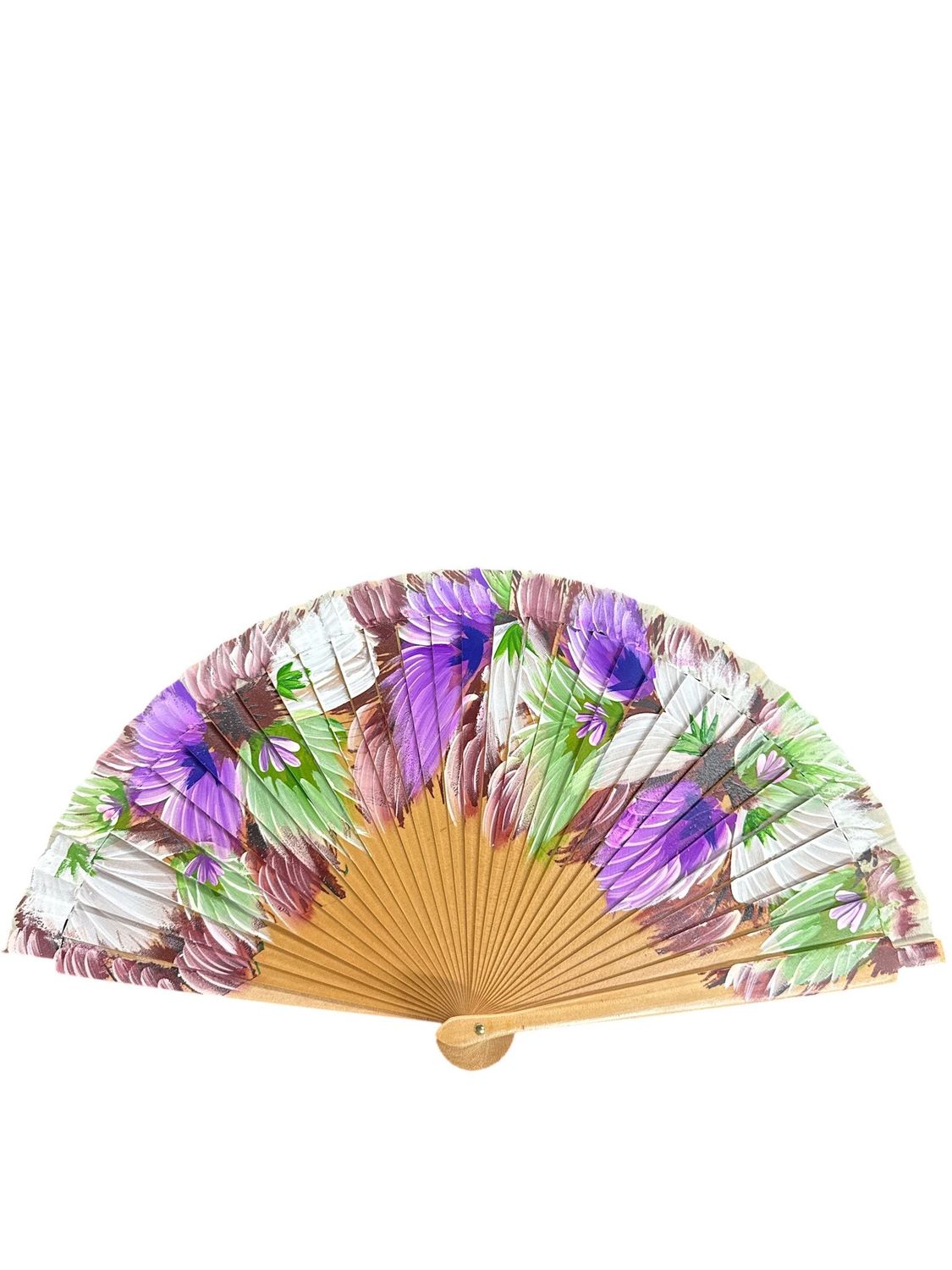 Flower hand fan