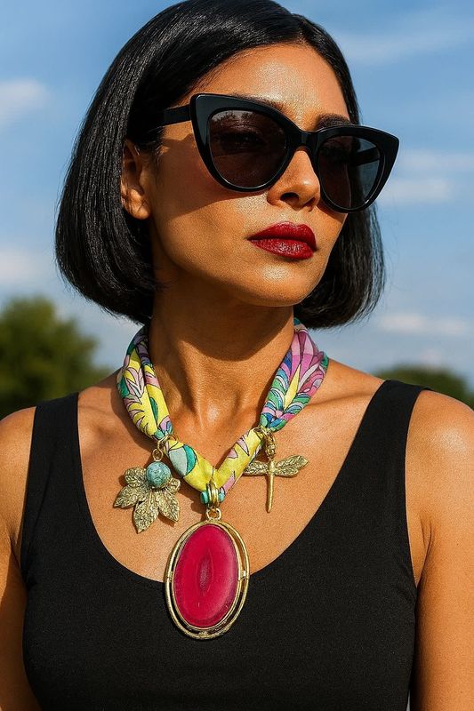 big Quartz Dragonfly necklace by 4 Soles big Quartz Dragonfly necklace by 4 Soles