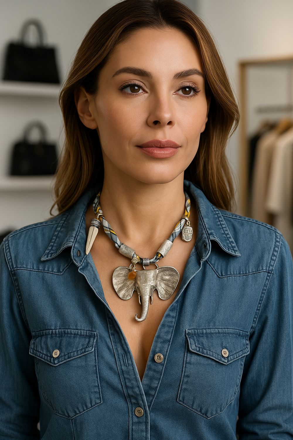 Big Elephant Necklace