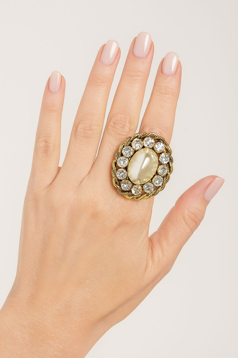 Vintage Glam Statement Ring 2”