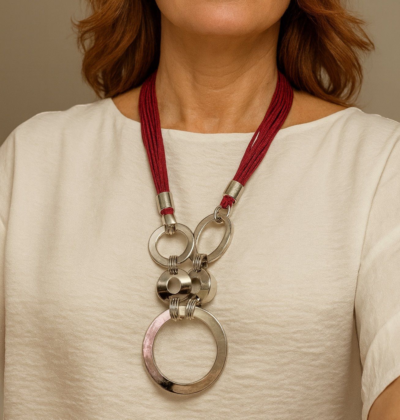 Infinity Loop Necklace Long