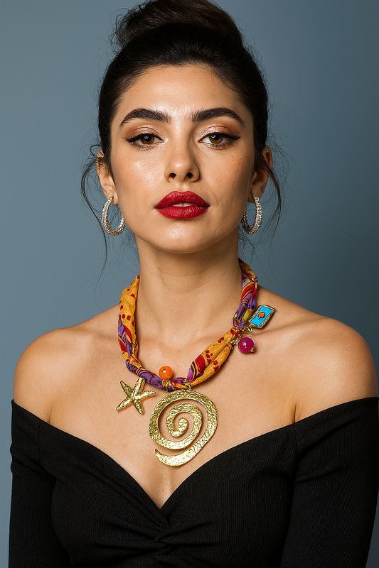 Ocean Spiral Charm Necklace