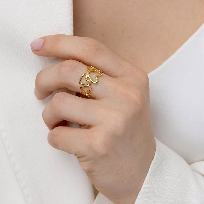 HEARTS MOTIF RINGGST6001S