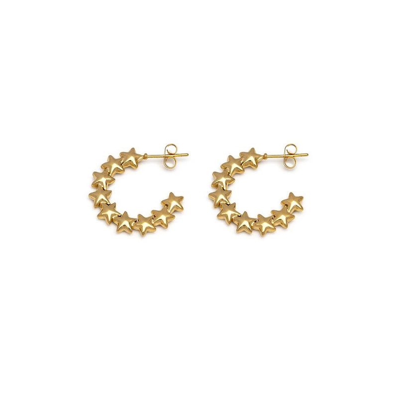 SKY C-HOOP EARRINGSgst3013