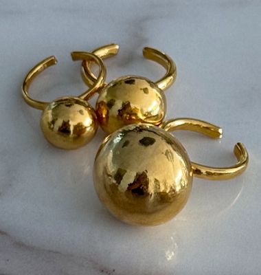 Trio Adjustable Gold-Plated Rings