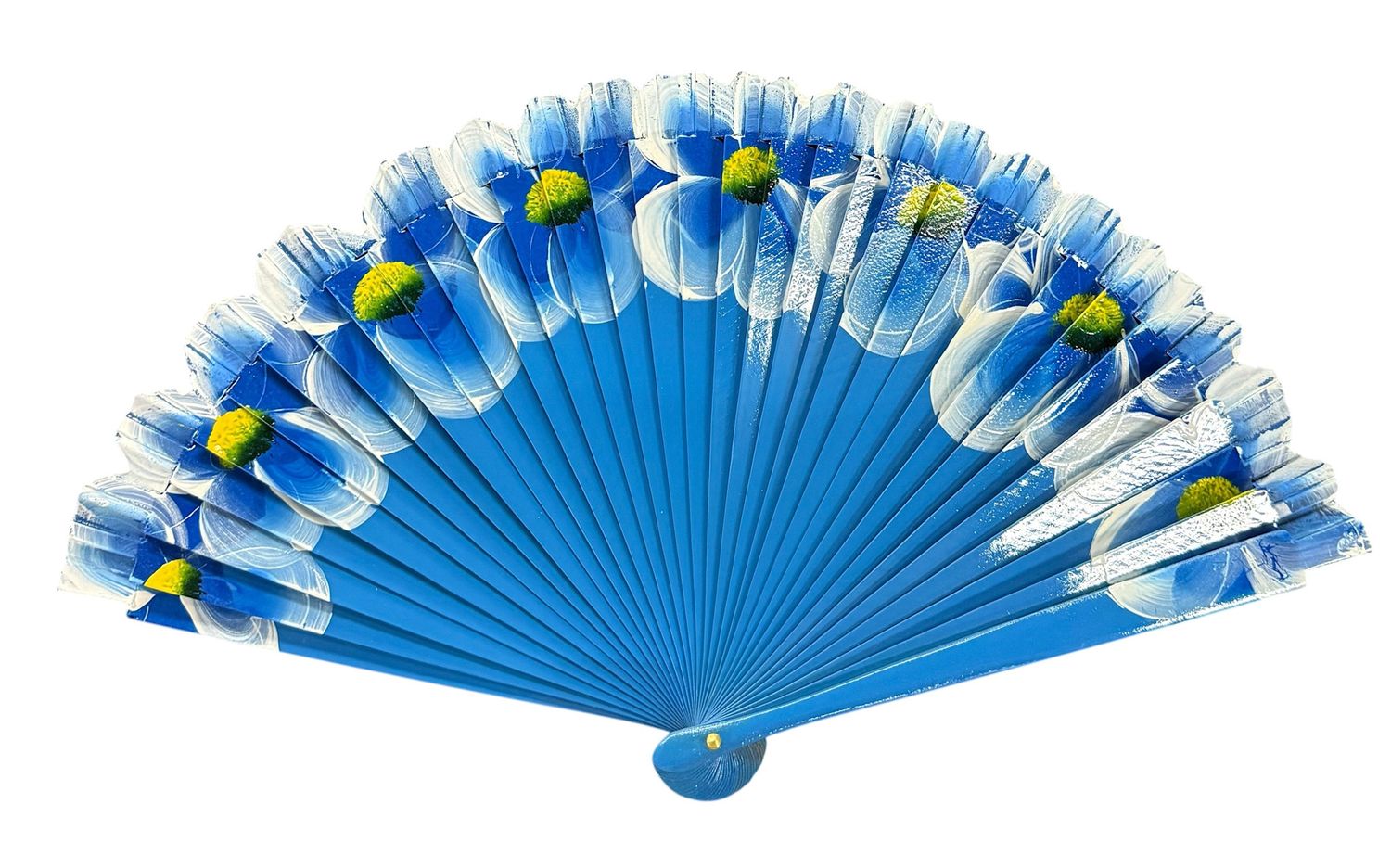 Flower hand fan