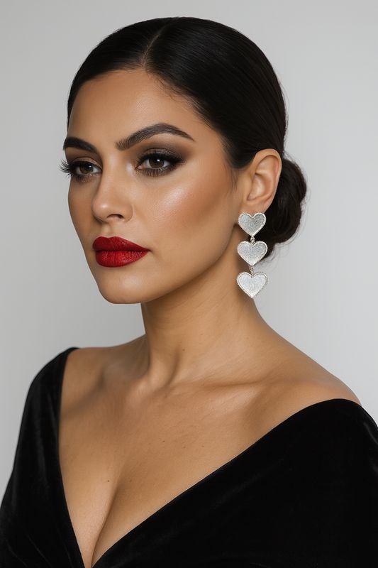 Silver heart necklace