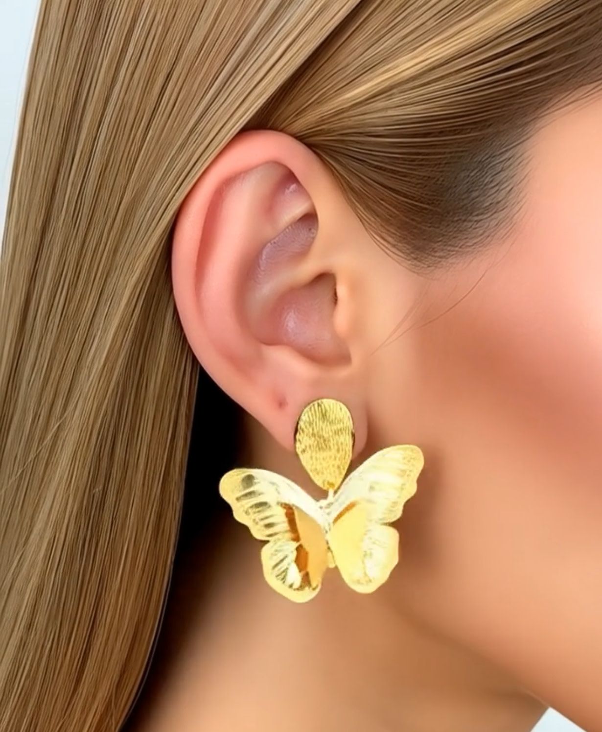 3D butterflies earrings
