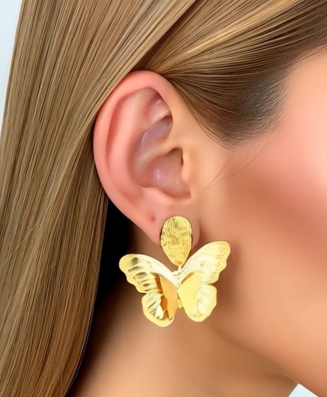 3D butterflies earrings
