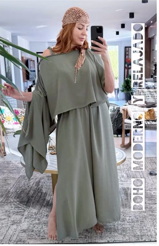 Set Asimétrico OLIVE  Dos Piezas