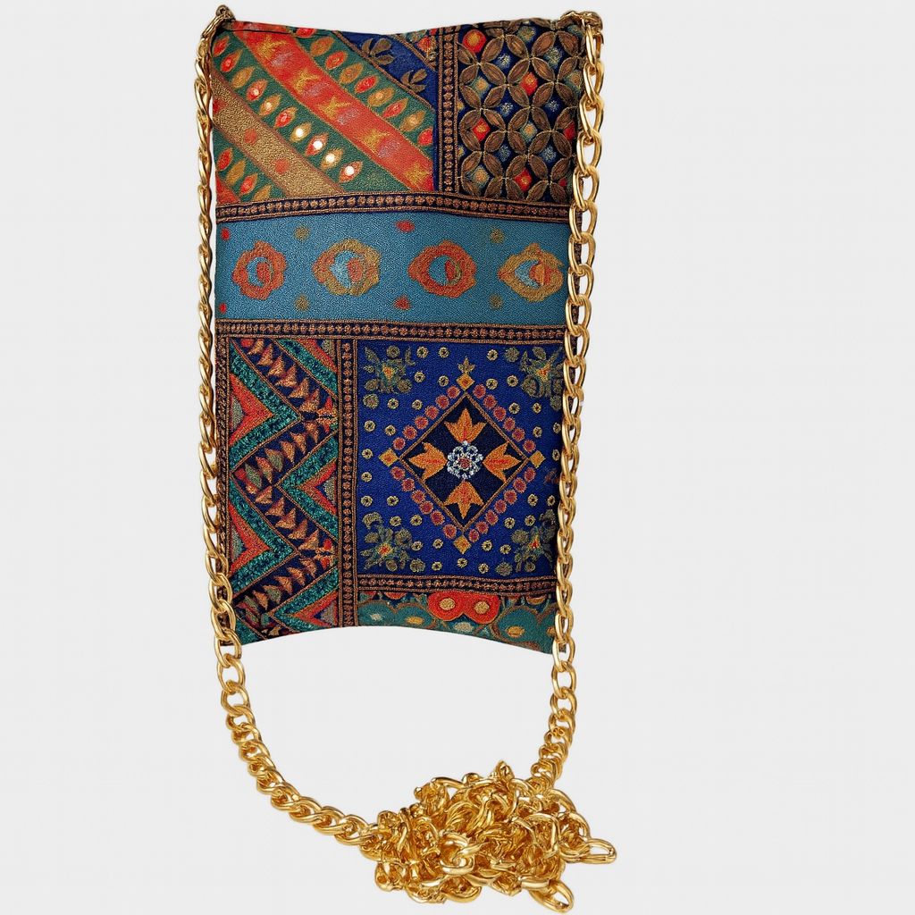 Multi-Color Tapestry Bag