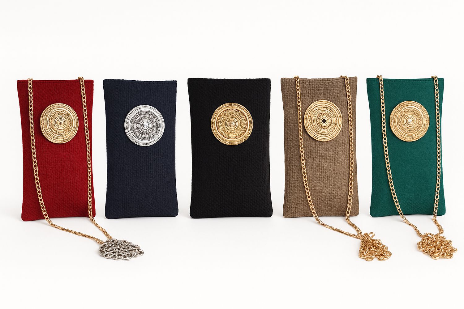 Round Medallion Mini Chain Bag