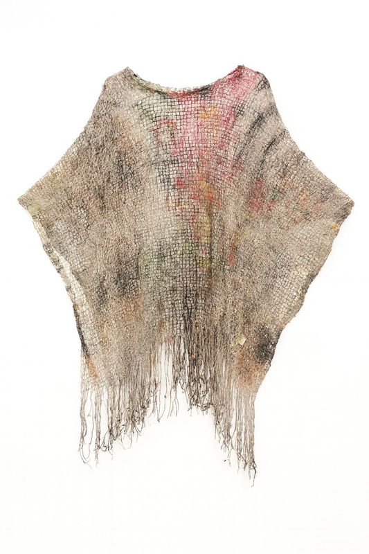Sparkly mesh poncho Tropical