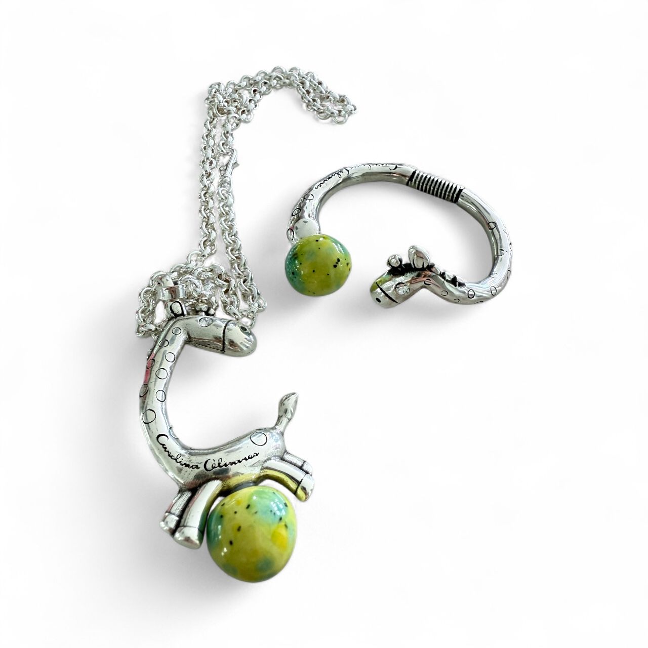 Set jirafa Carolina Olivares Silver