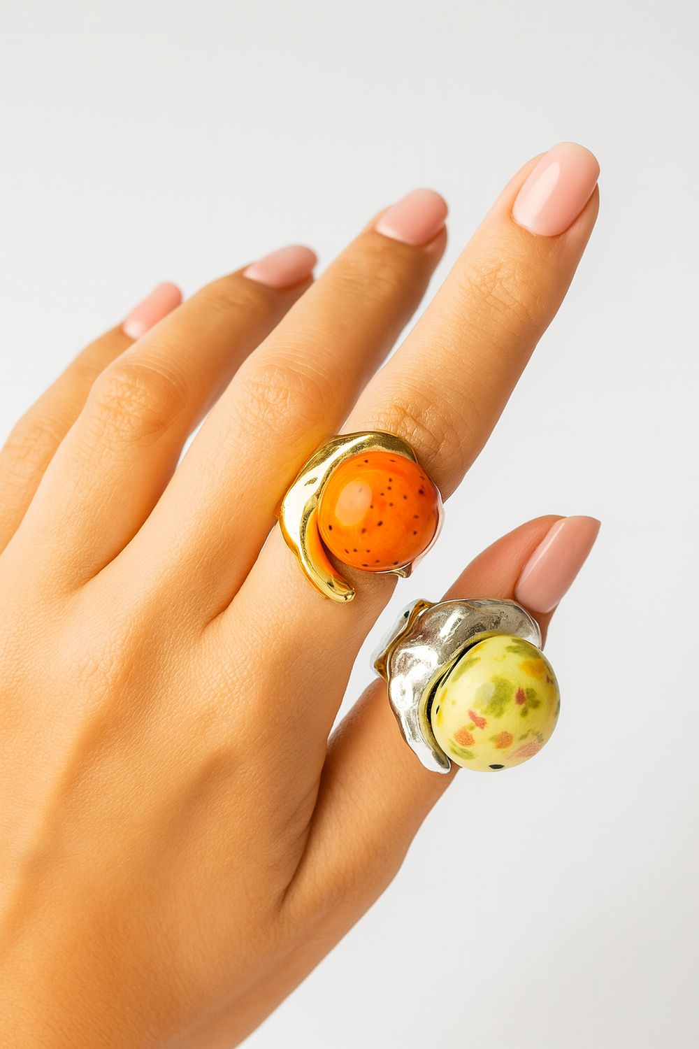 Moon rings by Carolina Olivares 