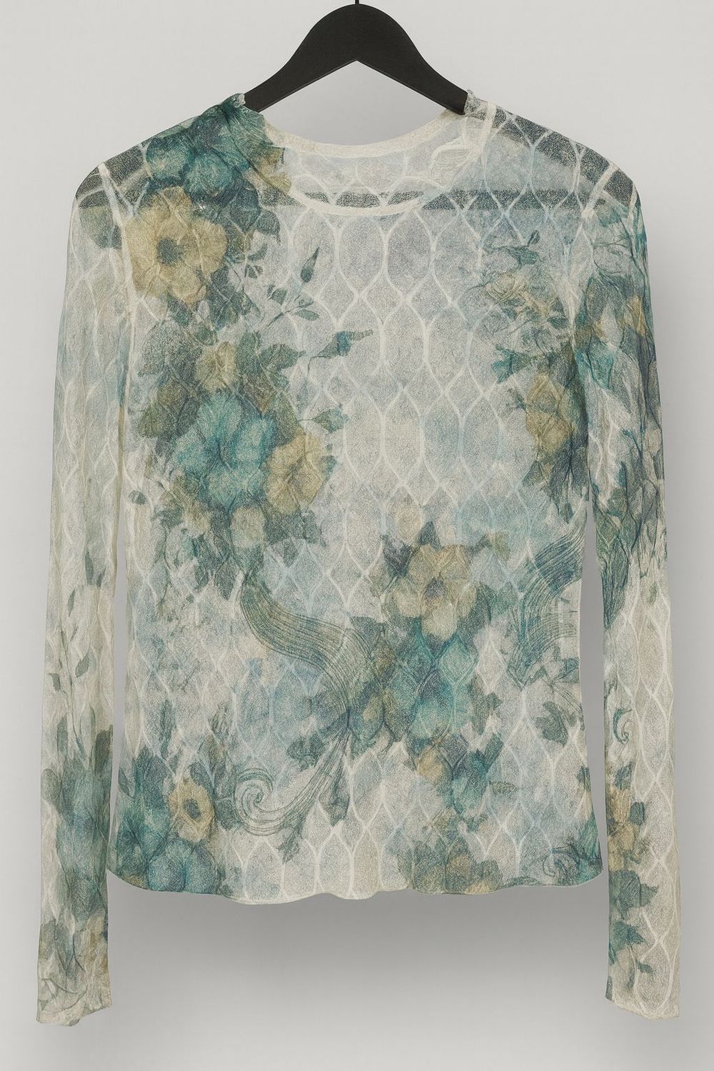 Hibiscus mesh lace top