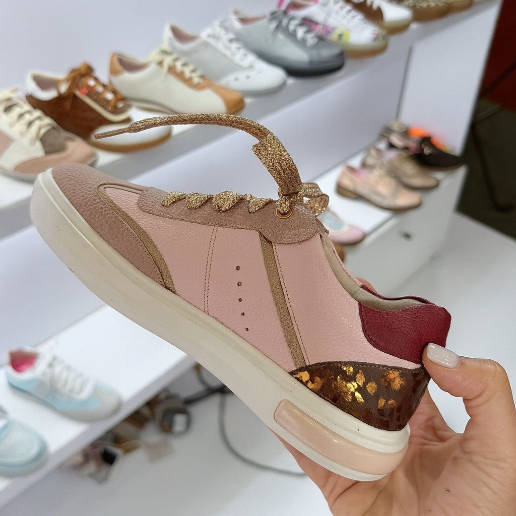 Pink Leather Sneaker