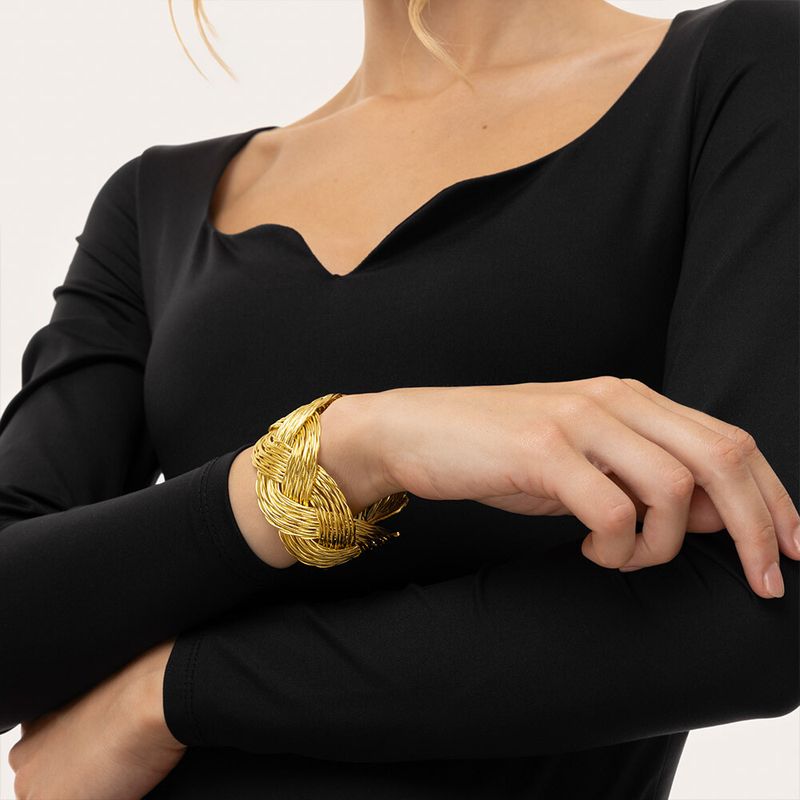 DD11151BRACCIALE FASCIA TRECCIA MULTILINEE