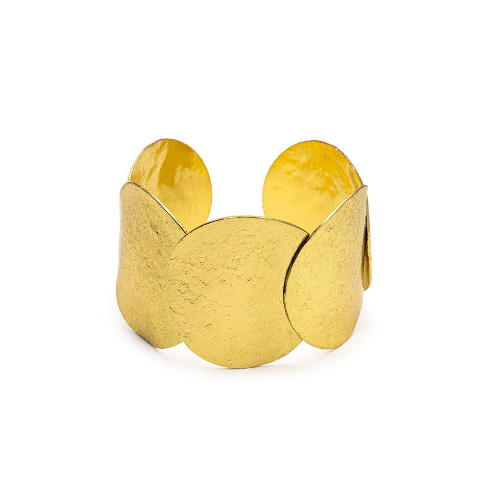 dd11153BRACCIALE FASCIA TONDI BATTUTI