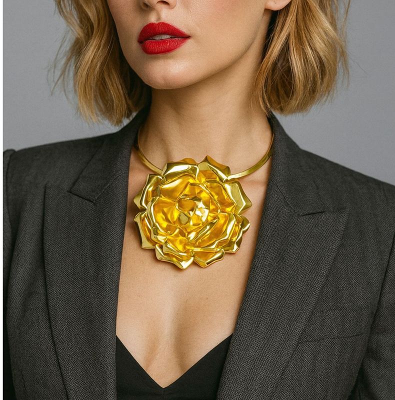Goldn Bloom Statement Necklace