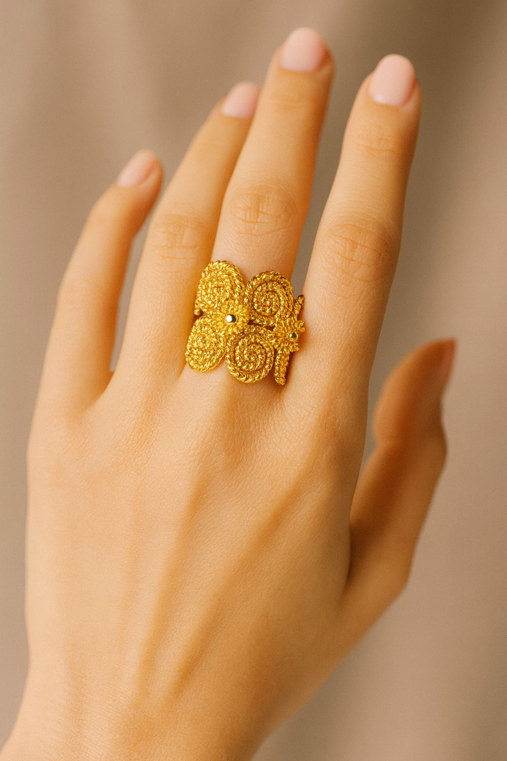 Golden Bloom Ring