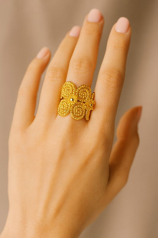 Golden Bloom Ring
