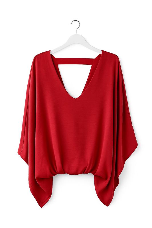 Silk Caftan top with back band