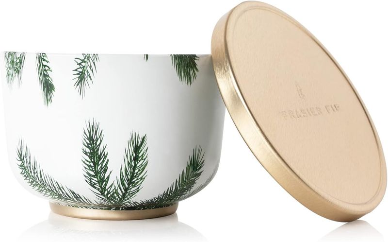 Frasier Fir Candle Tin with Gold Lid 6.5 oz