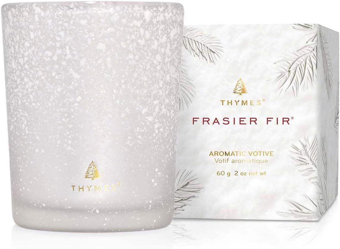 Frasier Fir Votive Candle, Flocked