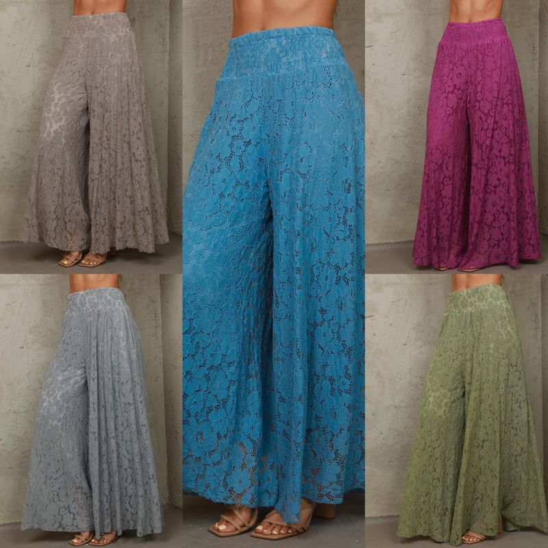 Luxe Lace Wide-Leg Pants