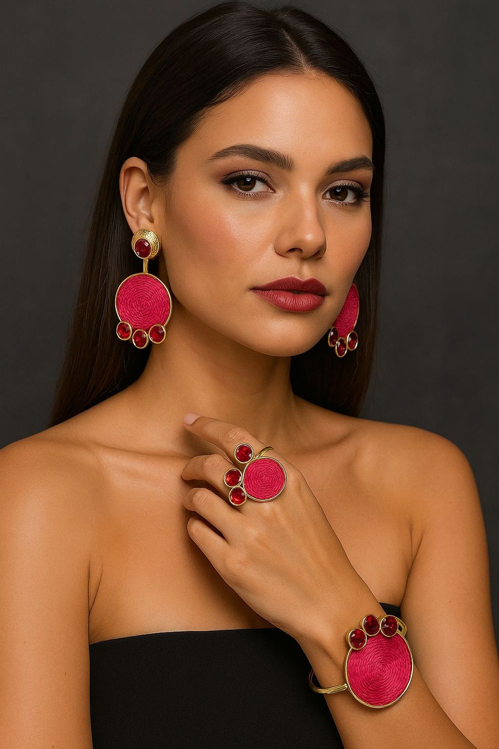 Set Aurora red Set 3 piezas